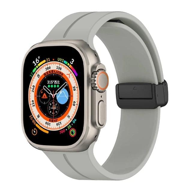 Shoponx D-Buckle Magnetic Silicone Band For Apple Watch - SHOPONX