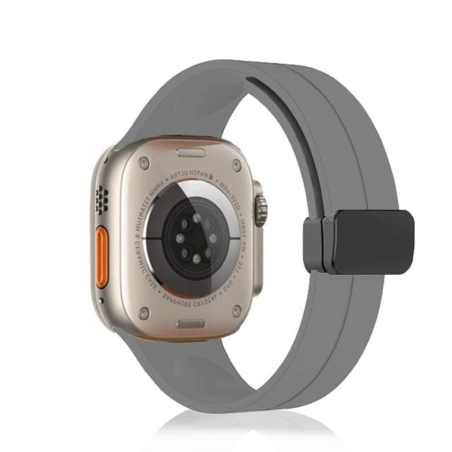 Shoponx D-Buckle Magnetic Silicone Band For Apple Watch - SHOPONX