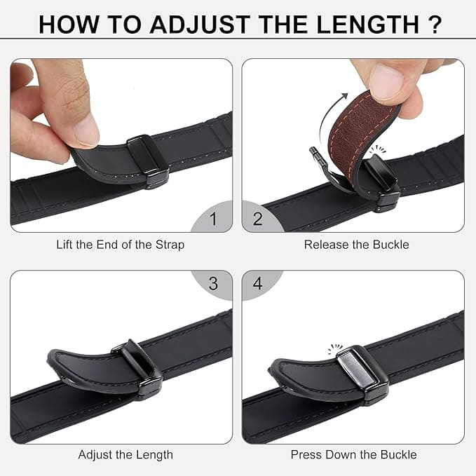 Shoponx New Magnetic Silicone Leather Strap For Apple Watch