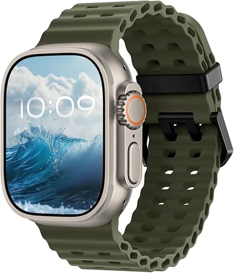 Shoponx New Addition Ocean Silicone Band For Apple Watch.