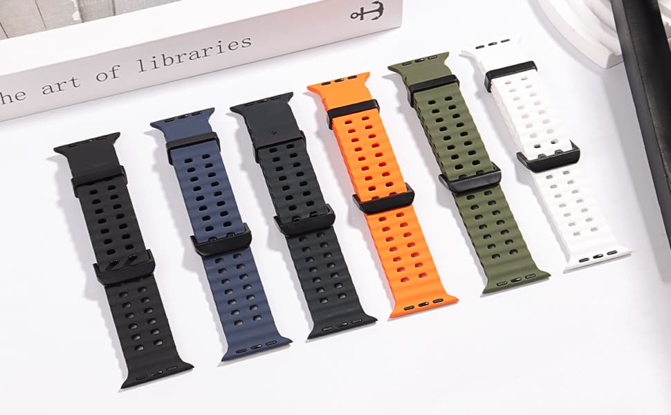 Shoponx New Addition Ocean Silicone Band For Apple Watch.