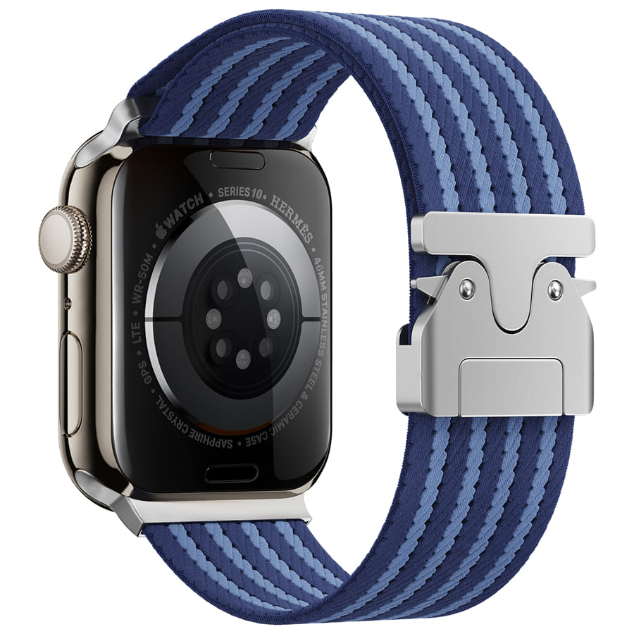 Shoponx Four Stripe Nylon Straps For Apple Watch 42/44/45/46/49MM.
