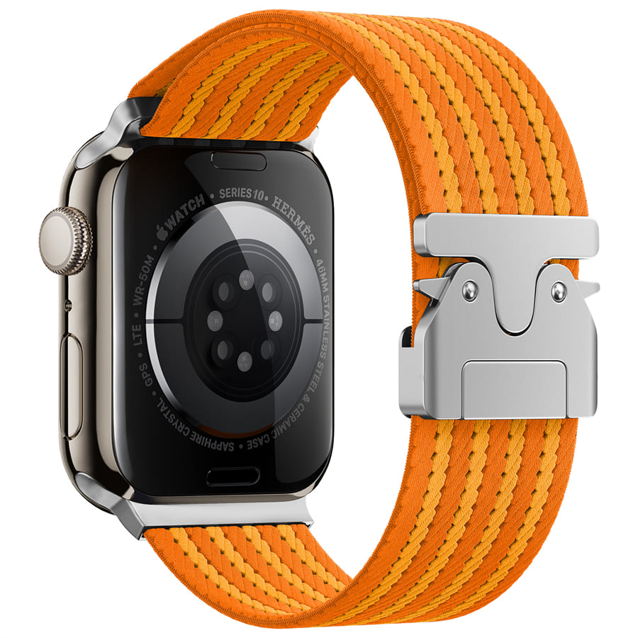Shoponx Four Stripe Nylon Straps For Apple Watch 42/44/45/46/49MM.