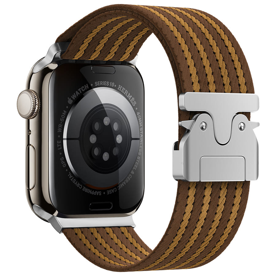 Shoponx Four Stripe Nylon Straps For Apple Watch 42/44/45/46/49MM.