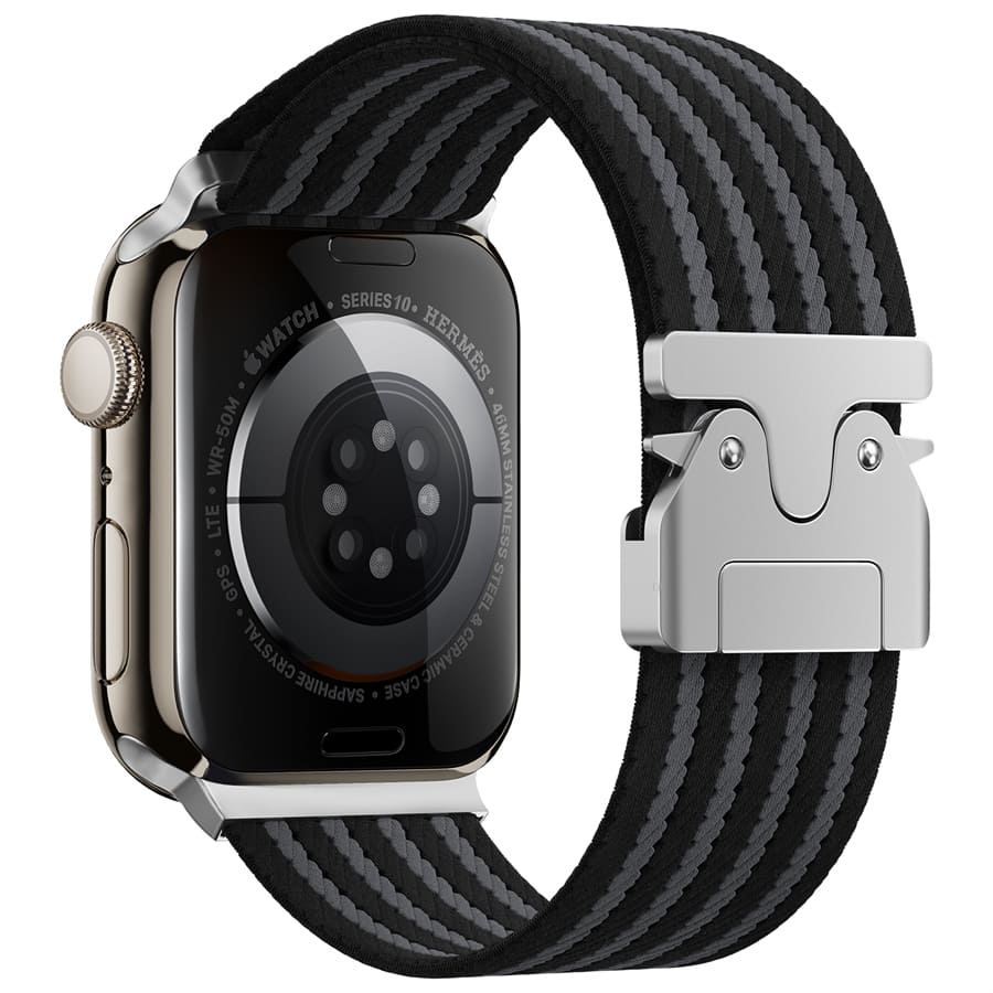 Shoponx Four Stripe Nylon Straps For Apple Watch 42/44/45/46/49MM.