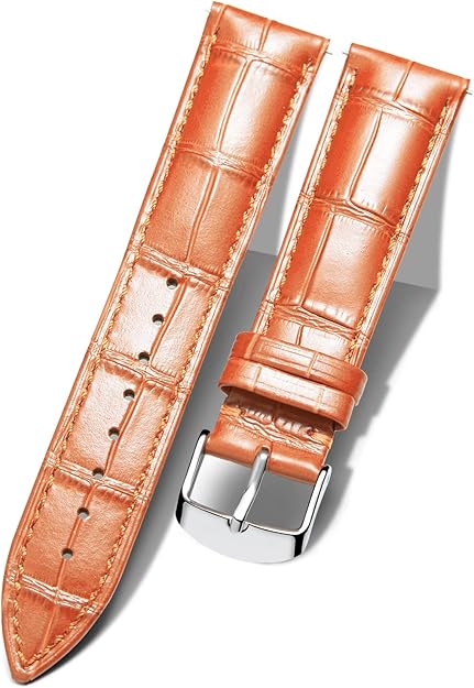 SHOPONX Texture Leather straps for smart watch 20-22mm.