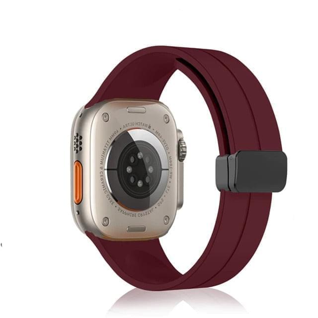 Shoponx D-Buckle Magnetic Silicone Band For Apple Watch - SHOPONX