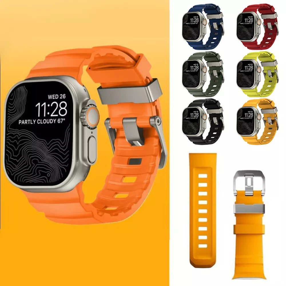 SHOPONX Army Green Rocky band for apple watch Series10 42,44,45,46,49mm