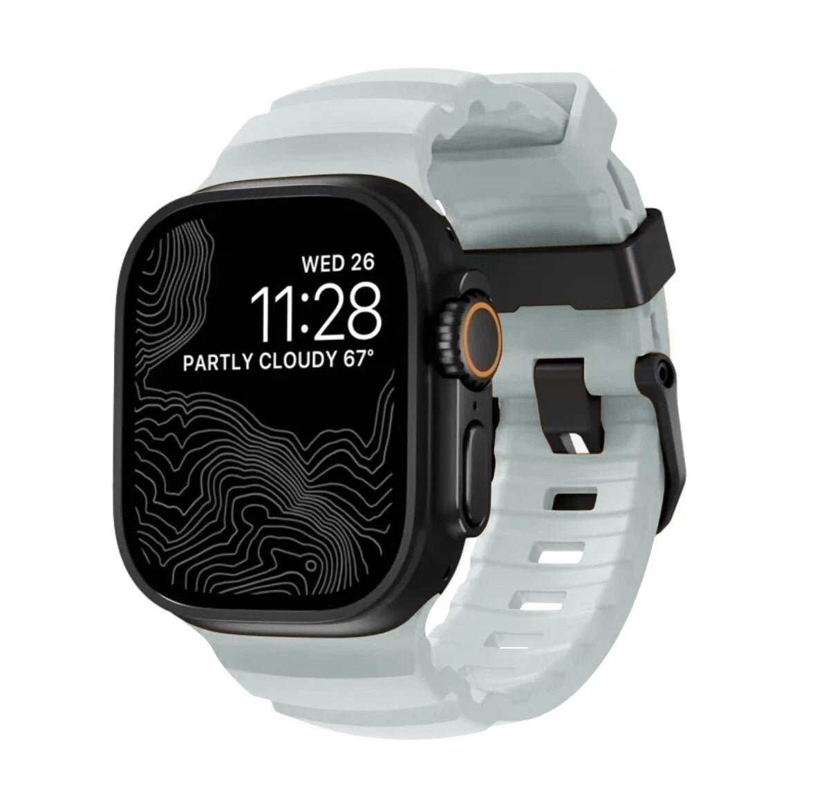 SHOPONX B-Grey Rocky band for apple watch Series10 42,44,45,46,49mm