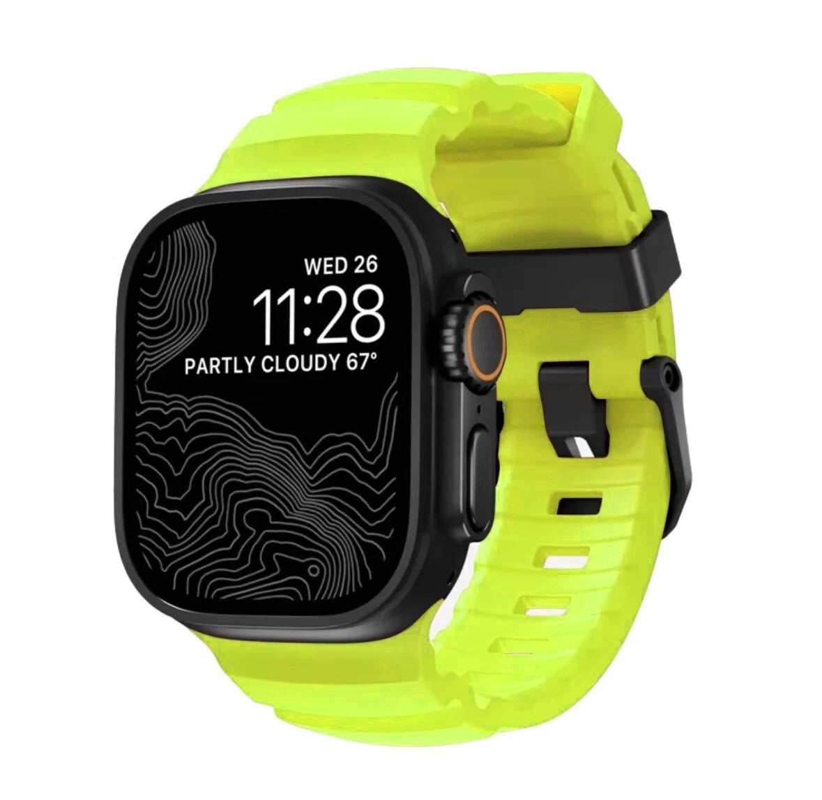 SHOPONX GLOW NEON Rocky band for apple watch Series10 42.44.45.46.49mm