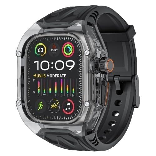 SHOPONX BLK-Crystal Modification Kit Case For Apple Watch Series10 44/45/46/49mm.