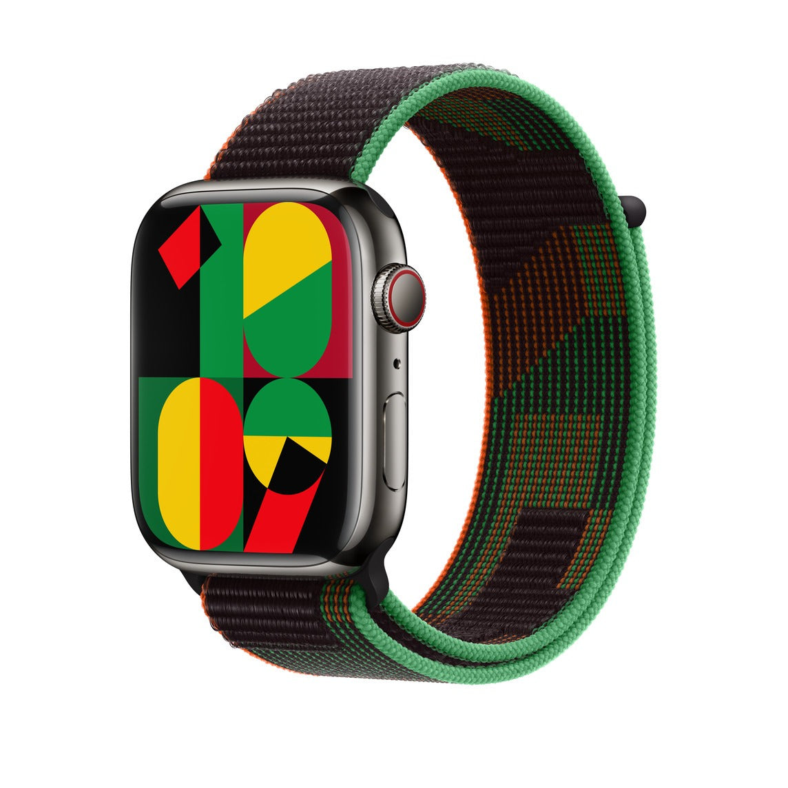 SHOPONX Black Unity Nylon Loop For Apple Watch 42.44.45.46.49mm
