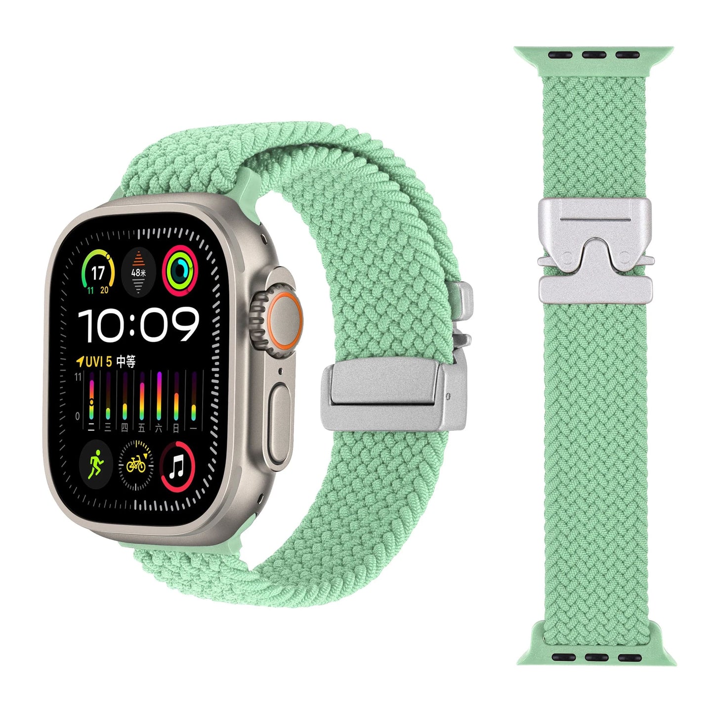 Shoponx Braided Loop Owly Buckle For Apple Watch 42/44/45/46/49MM.