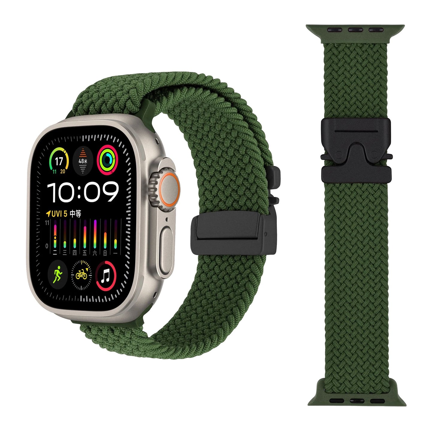 Shoponx Braided Loop Owly Buckle For Apple Watch 42/44/45/46/49MM.