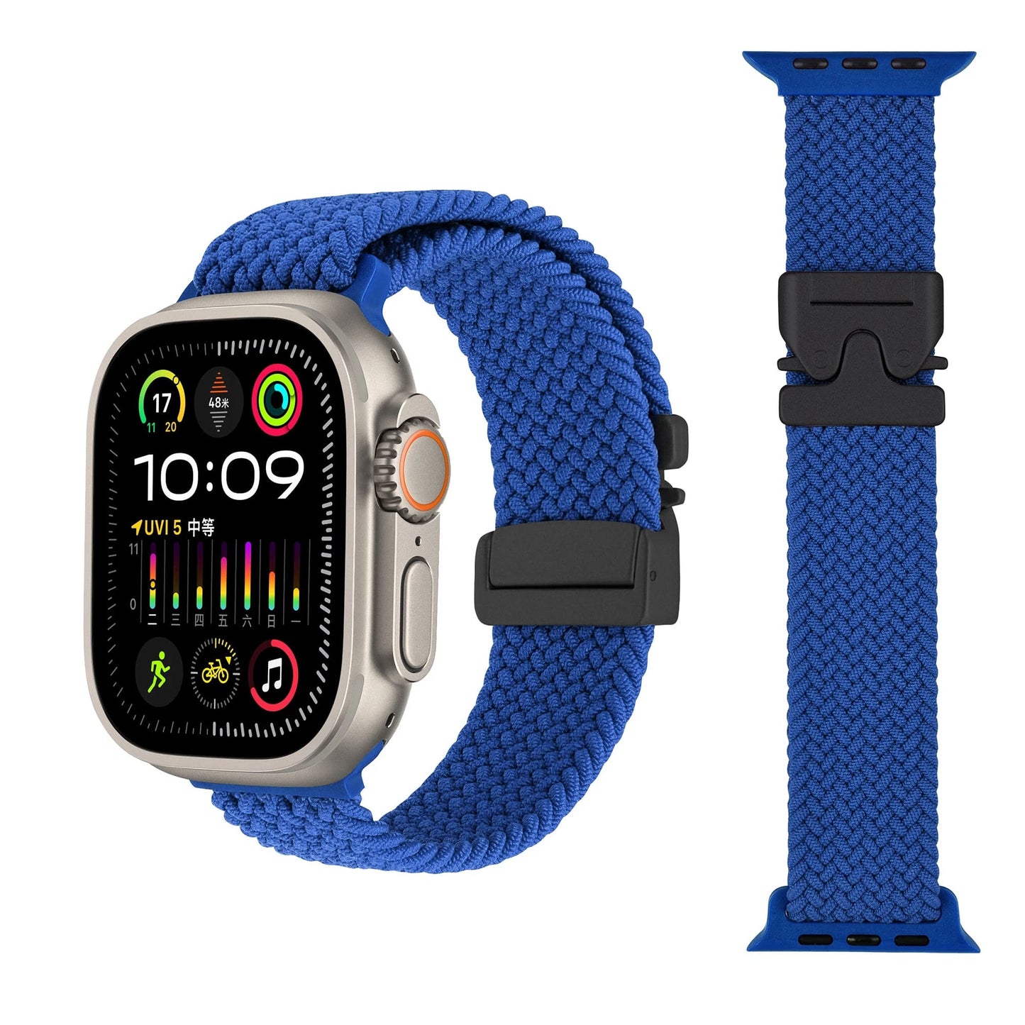 Shoponx Braided Loop Owly Buckle For Apple Watch 42/44/45/46/49MM.