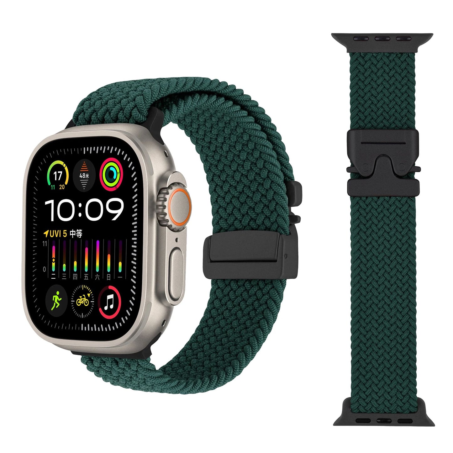 Shoponx Braided Loop Owly Buckle For Apple Watch 42/44/45/46/49MM.