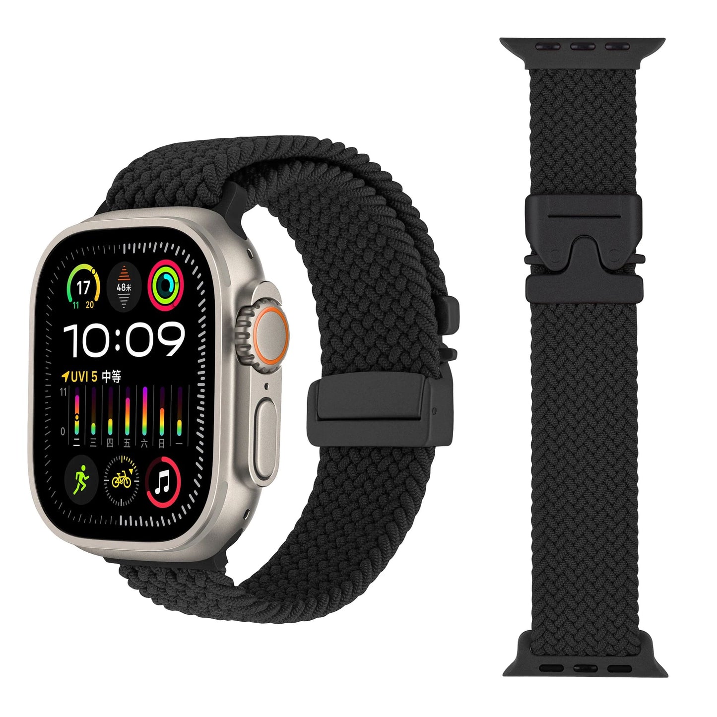 Shoponx Braided Loop Owly Buckle For Apple Watch 42/44/45/46/49MM.