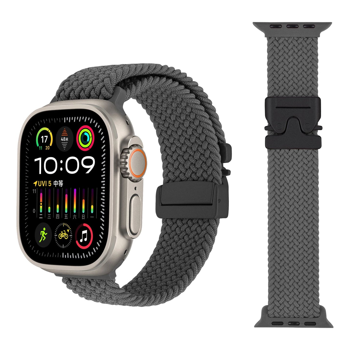 Shoponx Braided Loop Owly Buckle For Apple Watch 42/44/45/46/49MM.