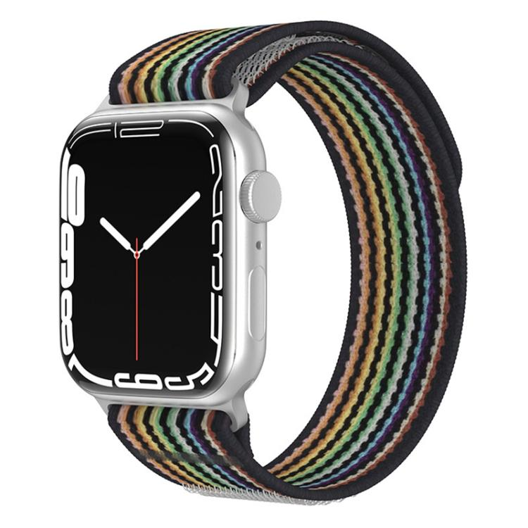 SHOPONX BL-Rainbow VELCRO Loop For Apple Watch Series-10 42/44/45/46/49MM.