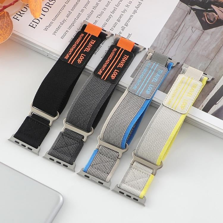 SHOPONX BL-Grey Travel Loop For Apple Watch Series-10 42/44/45/46/49MM.