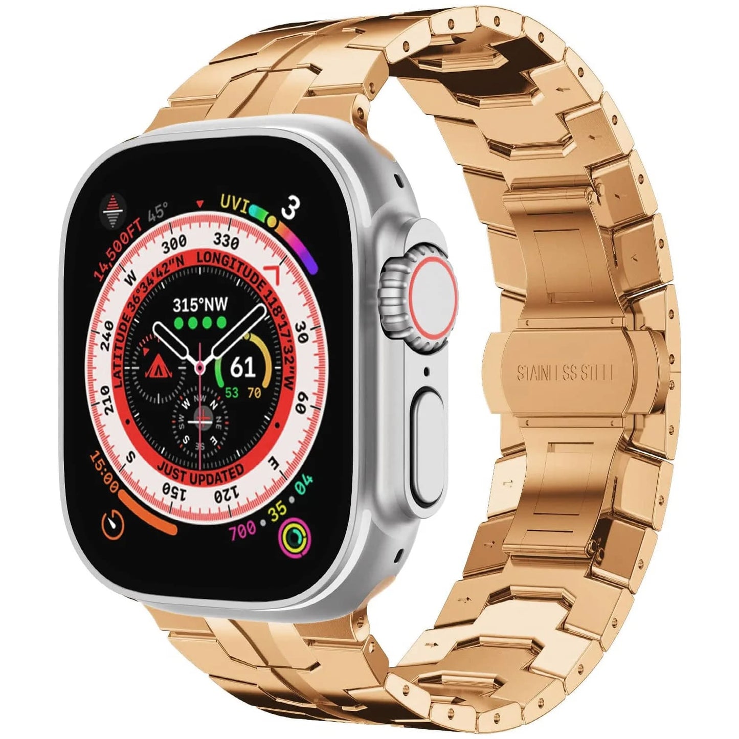 Shoponx Premium Stainless Steel For Apple Watch Strap