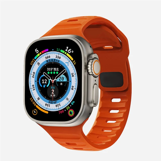 Premium Silicone Band For Apple Watch By Shoponx