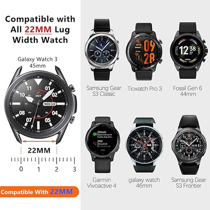SHOPONX Vintage Leather straps for smart watch 20-22mm.