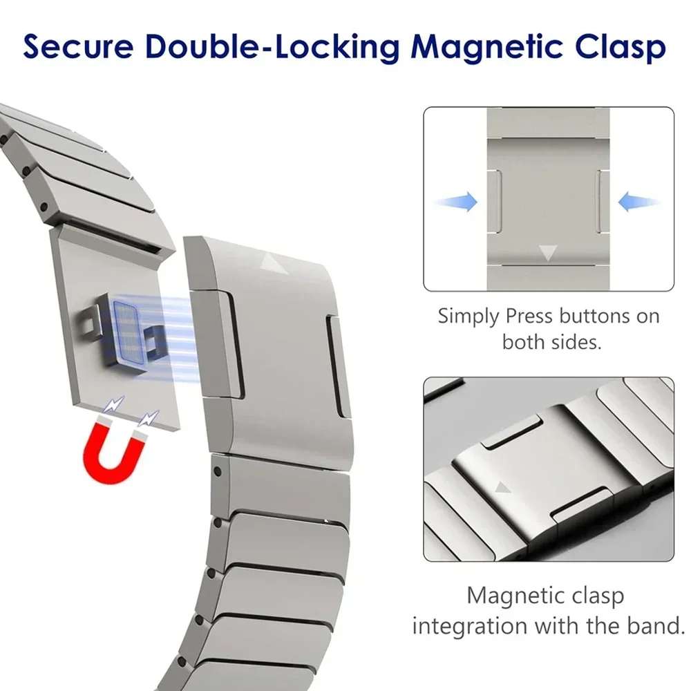 Shoponx Magnet Lock Chain Compatible With Apple Watch