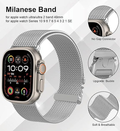 Shoponx Luxury Premium Milanese Mesh Loop For Apple Watch