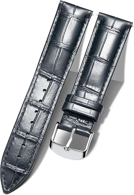 SHOPONX Texture Leather straps for smart watch 20-22mm.