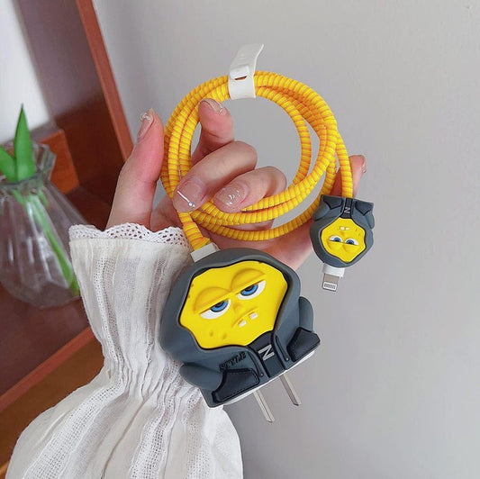 Shoponx MINION SD Silicone Charger Case Protector For iPhone 18/20Watt