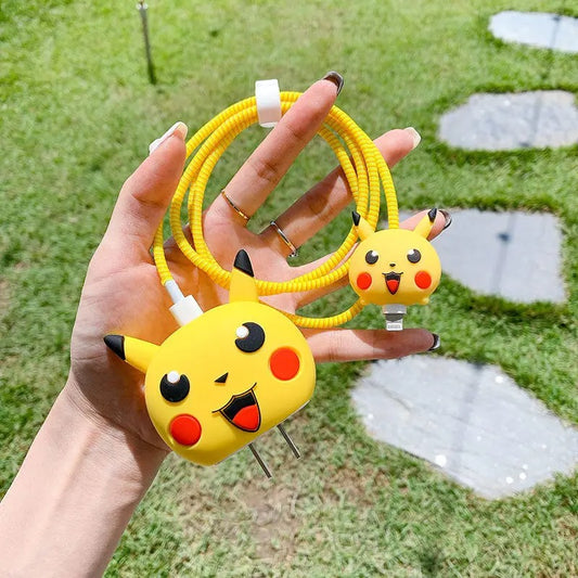 Shoponx PIKACHU Silicone Charger Case Protector For iPhone 18/20Watt