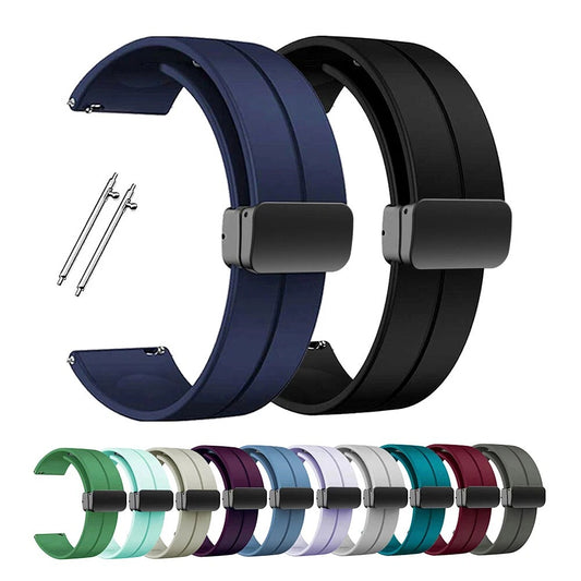 SHOPONX 20/22mm magnetic silicone band for smart watch.