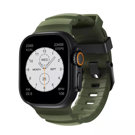 SHOPONX Army Green Rocky band for apple watch Series10 42,44,45,46,49mm