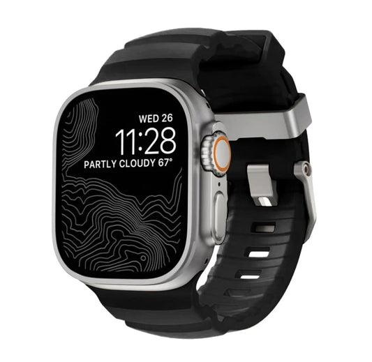 SHOPONX Black ROCKY POINT band for apple watch 42/44/45/46/49mm