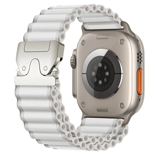 SHOPONX S-Milky Parachute Lock Strap For i-Watch 42.44.45.46.49mm