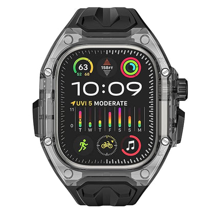SHOPONX BLK-Crystal Modification Kit Case For Apple Watch Series10 44/45/46/49mm.