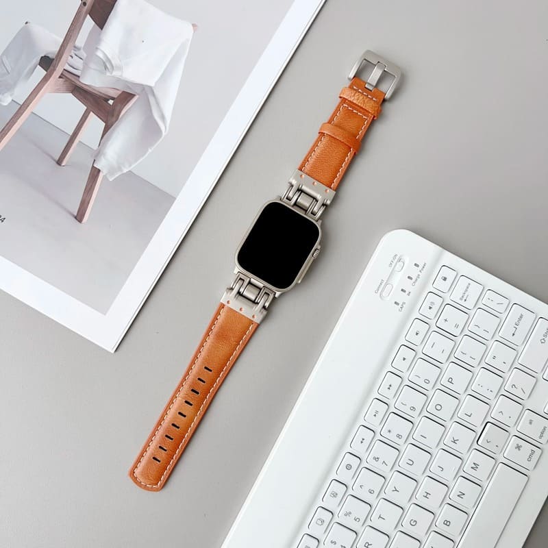 Shoponx Luxury Leather Mecha Style Straps For Apple Watch