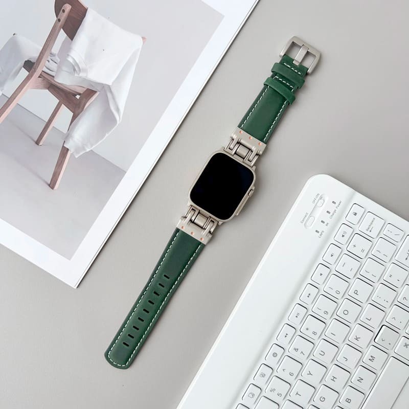 Shoponx Luxury Leather Mecha Style Straps For Apple Watch