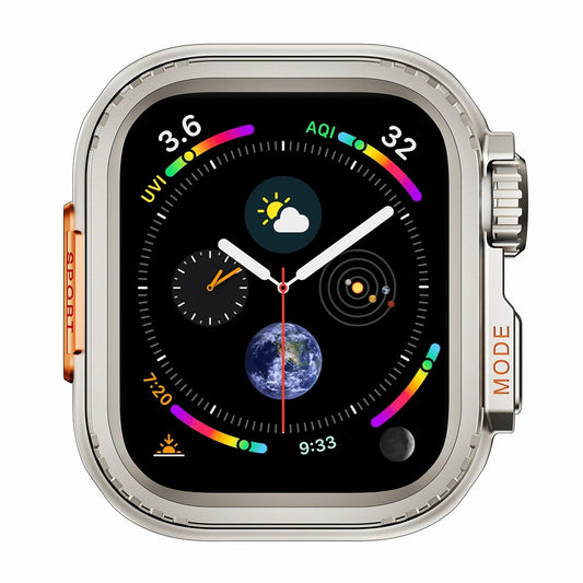 Shoponx Metal Bumper Case For Apple Watch 45mm Change To Ultra 49mm.