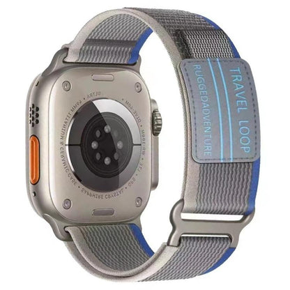 SHOPONX BL-Grey Travel Loop For Apple Watch Series-10 42/44/45/46/49MM.